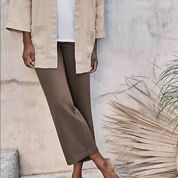 SOLD** Sz 10 J Jill 100%  Linen wide leg cropped - Picture 8 of 12